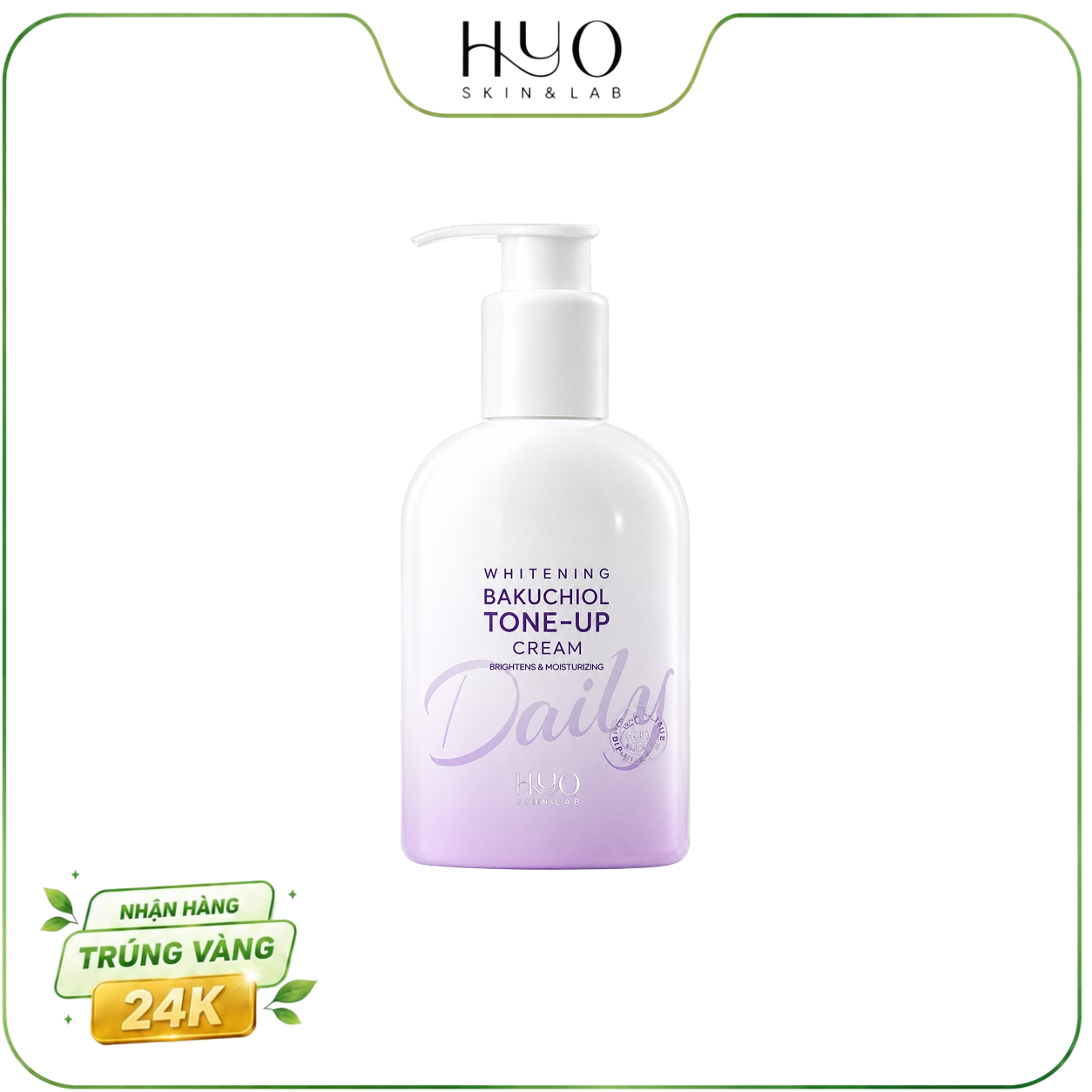 KEM DƯỠNG THỂ HYO SKIN & LAB BAKUCHIOL TONE-UP CREAM