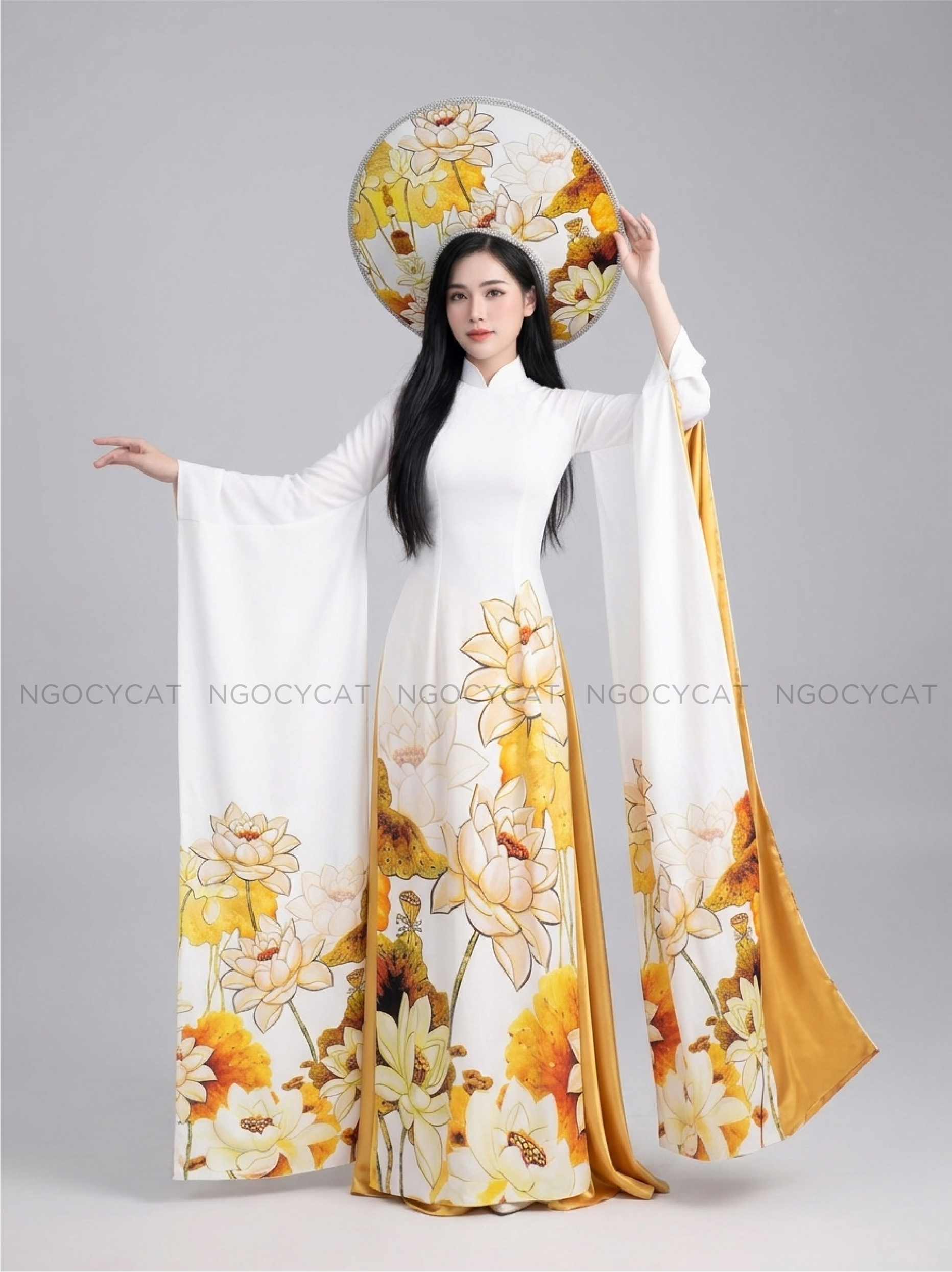 Áo Dài Biểu Diễn Kim Sen