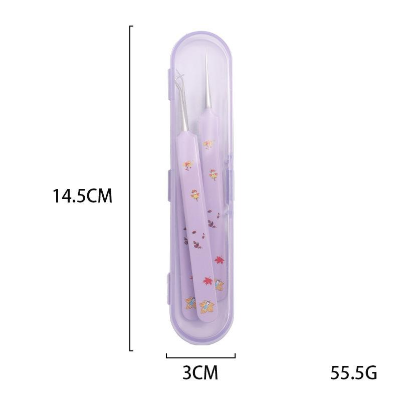 TLM Bộ Nhíp Gắp Mụn Loại Bỏ Mụn Đầu Đen Kẹp Lỗ Chân Lông Siêu Mịn Có Độ Chính Xác Cao Nhíp Thẩm Mỹ Viện Cùng Kẹp Mụn Bằng Thép Không Gỉ 4 Màu Tùy Chọn Kẹp Chặt Chính Xác Và Dễ Dàng_thumbnail_1