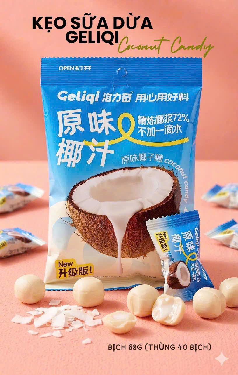 SET 2 GÓI KẸO DỪA GELIQI