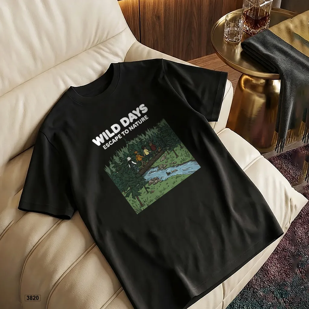 Áo thun nam oversize cá tính Wild Days TeePrint 3820_thumbnail_5