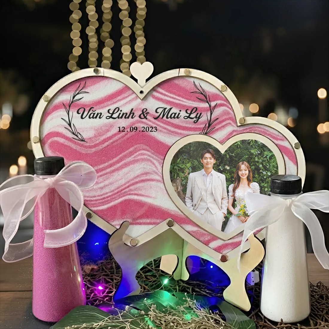 Tranh Rót Cát Đám Cưới – Nghi Thức Cưới Ý Nghĩa, Thiết Kế Theo Yêu Cầu (Tặng Kèm Cát) - Size tính theo chiều ngang_thumbnail_12