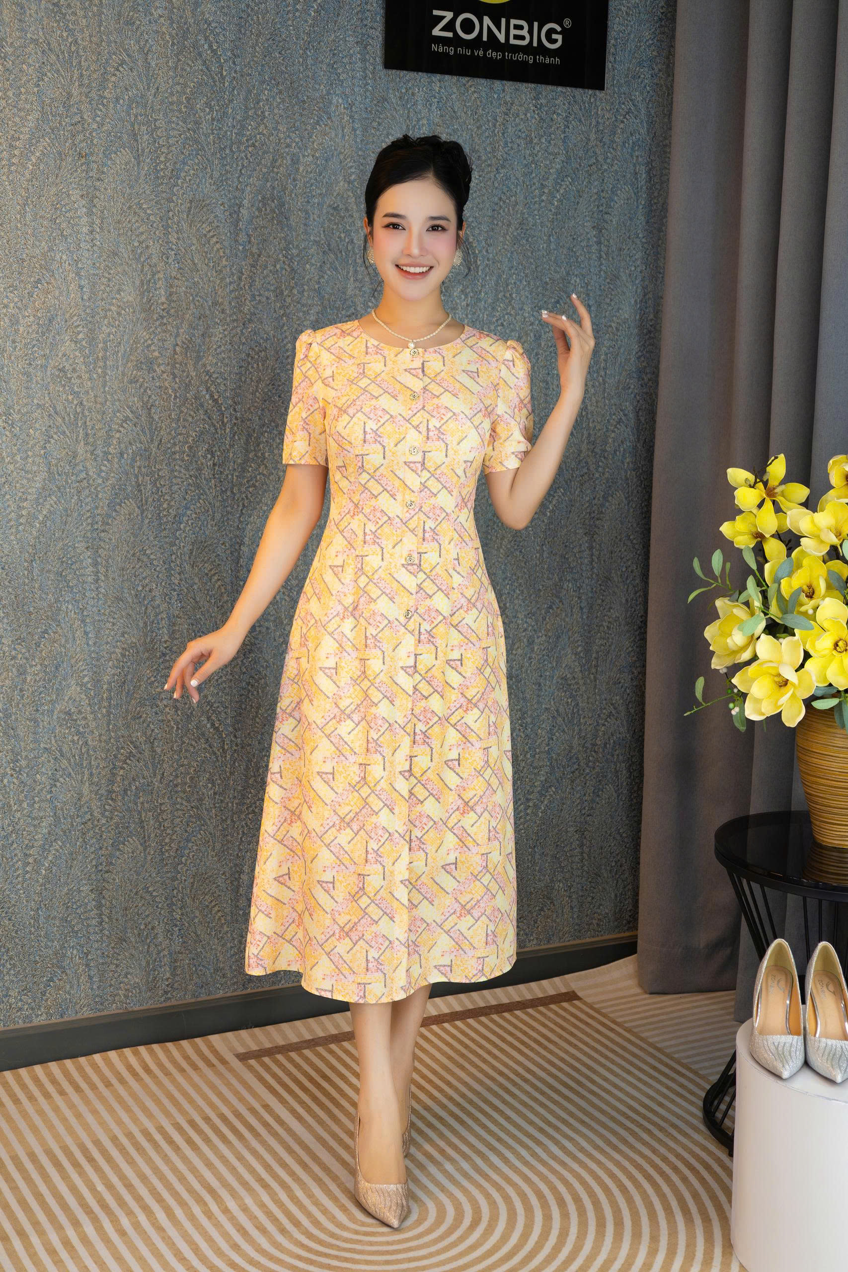 Đầm suông - Y2147 - Thương hiệu ZONBIG