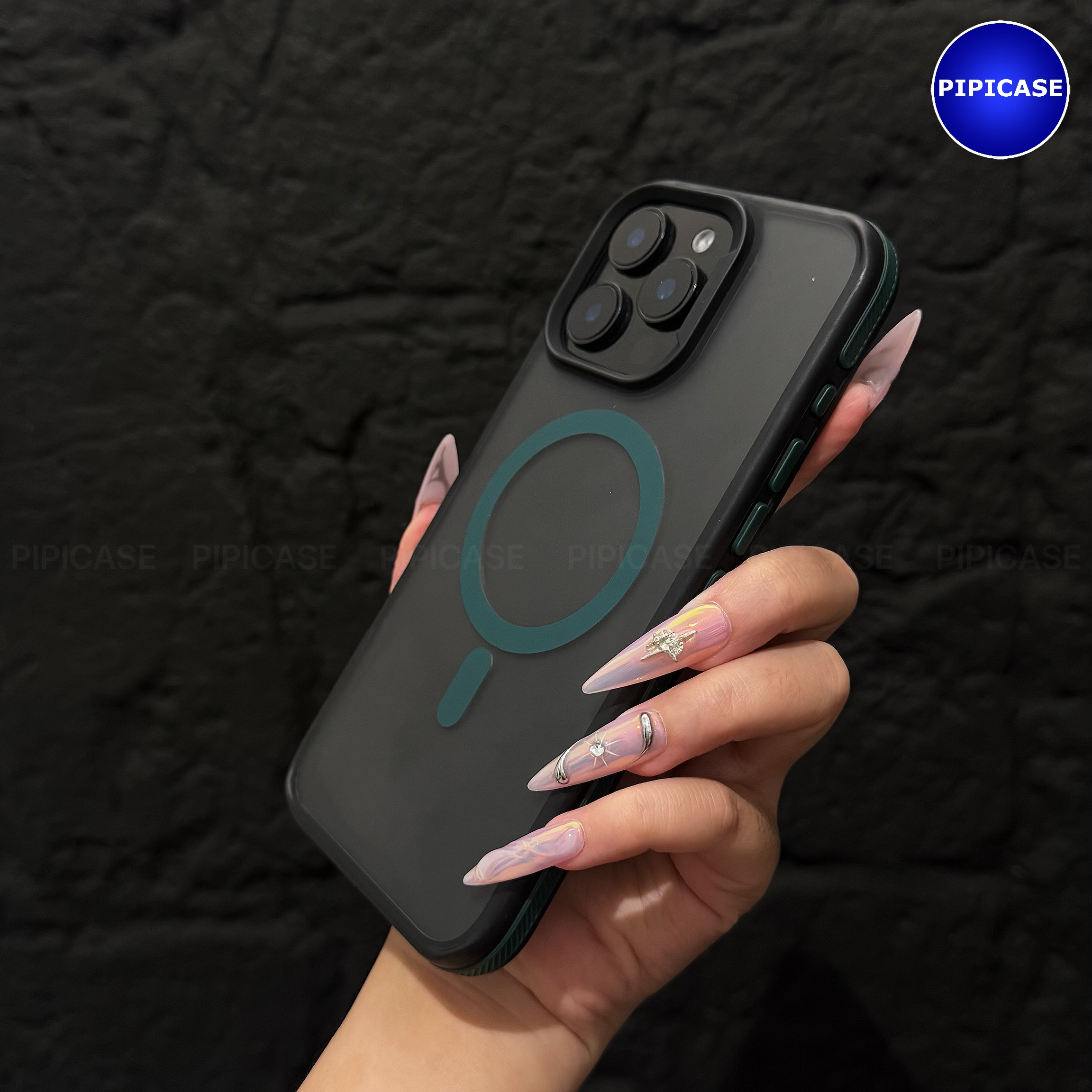Ốp Lưng iPhone 15 Pro Max - Map - Xanh Rêu_thumbnail_18
