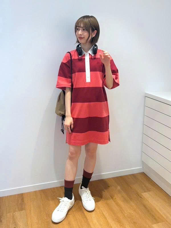 E405 ĐẦM POLO SUÔNG KẺ HỒNG MẬN_thumbnail_5