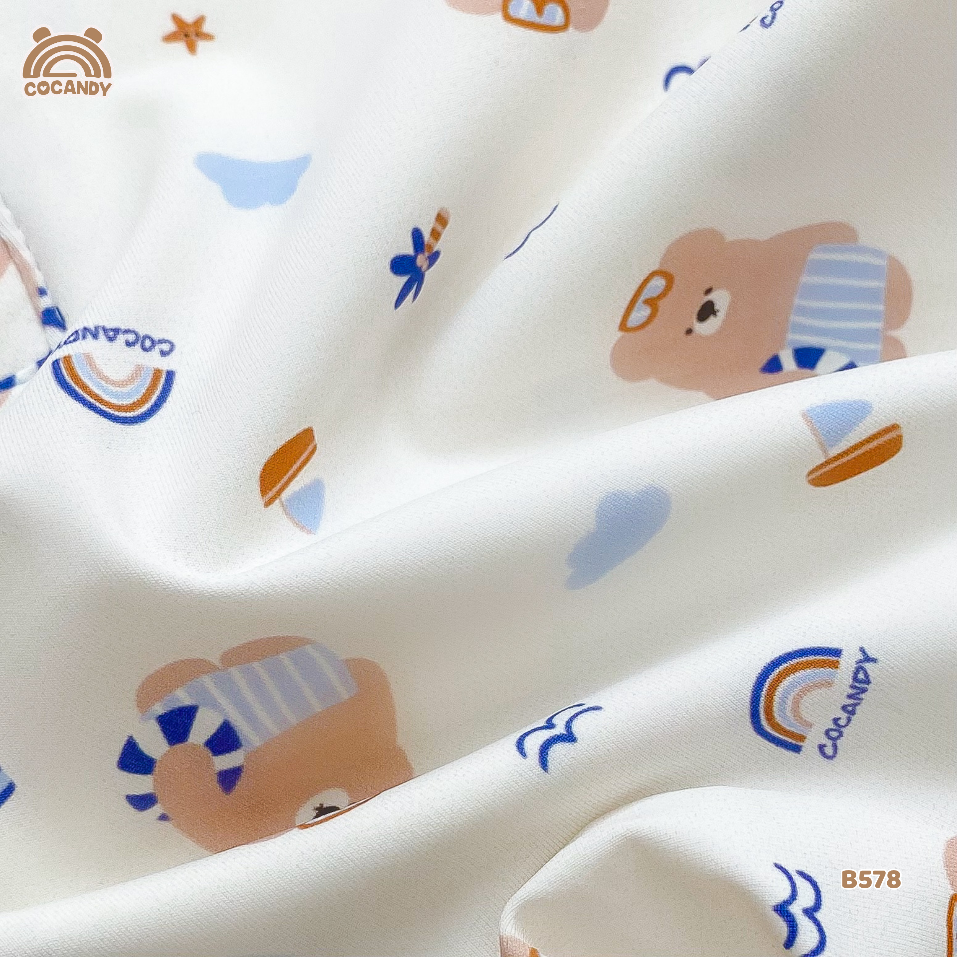 Bộ bơi cộc liền BE hình gấu nâu cute_thumbnail_4