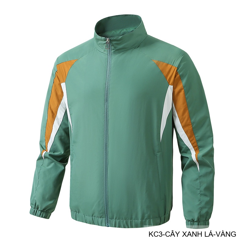KC3 - Áo khoác nam cổ đứng phối màu năng động, chất polyester thoáng mát, form regular phù hợp xuân thu_thumbnail_8