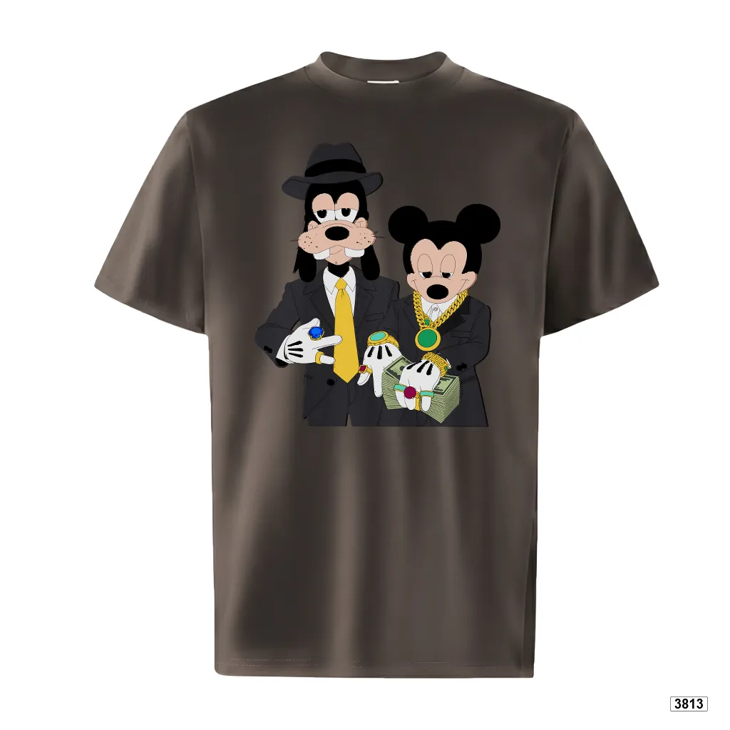 Áo thun form ôm dáng ngắn ATD3813 TeePrint tay ngắn vải cotton thoáng mát cổ tròn in mix_thumbnail_13