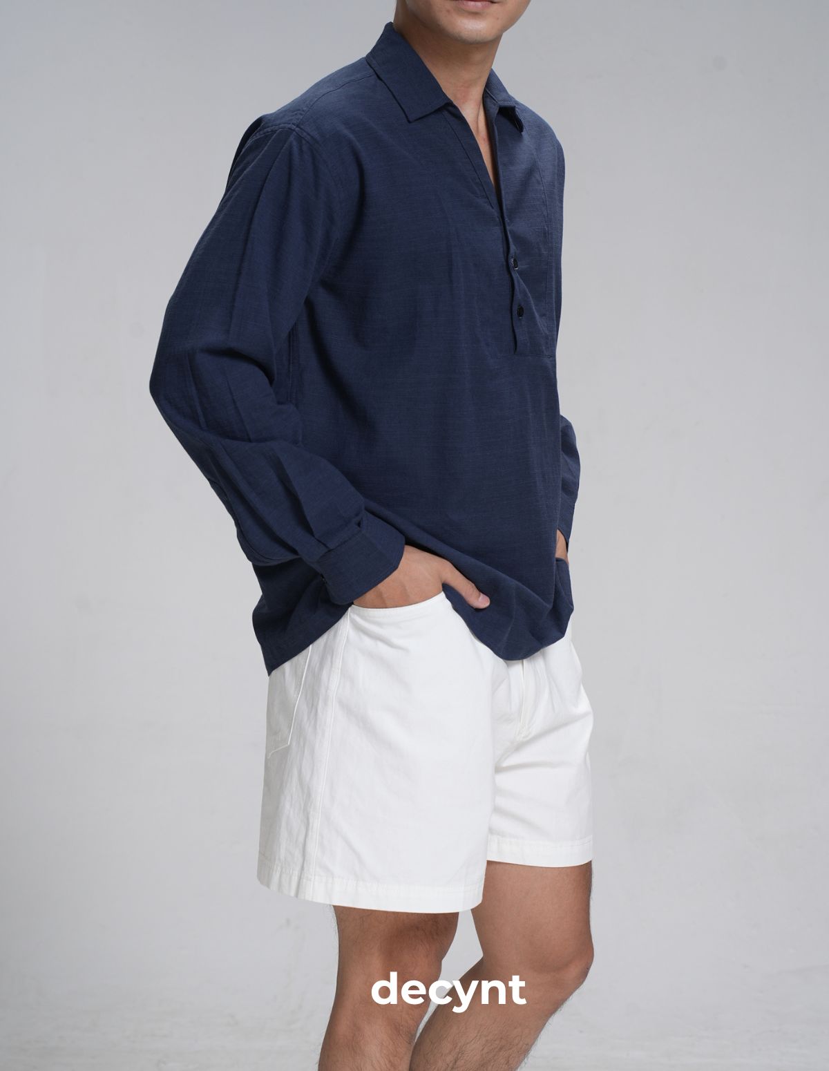Relax Chino Shorts decynt - Quần short chất liệu kaki 100% cotton 300gsm dáng thoải mái form trên gối_thumbnail_1