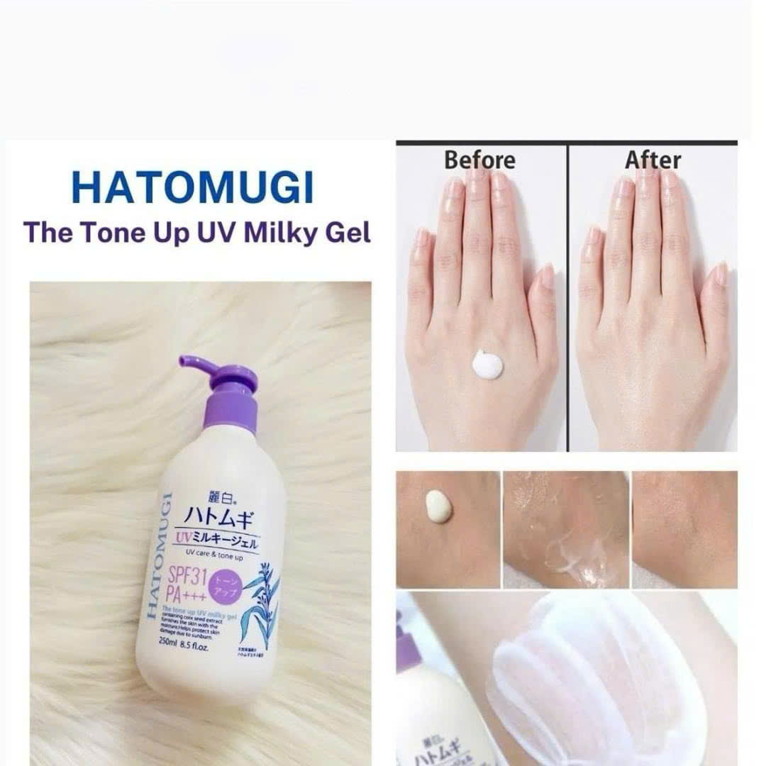 Dưỡng Thể Chống Nắng Nâng Tone Hatomogi 250ml