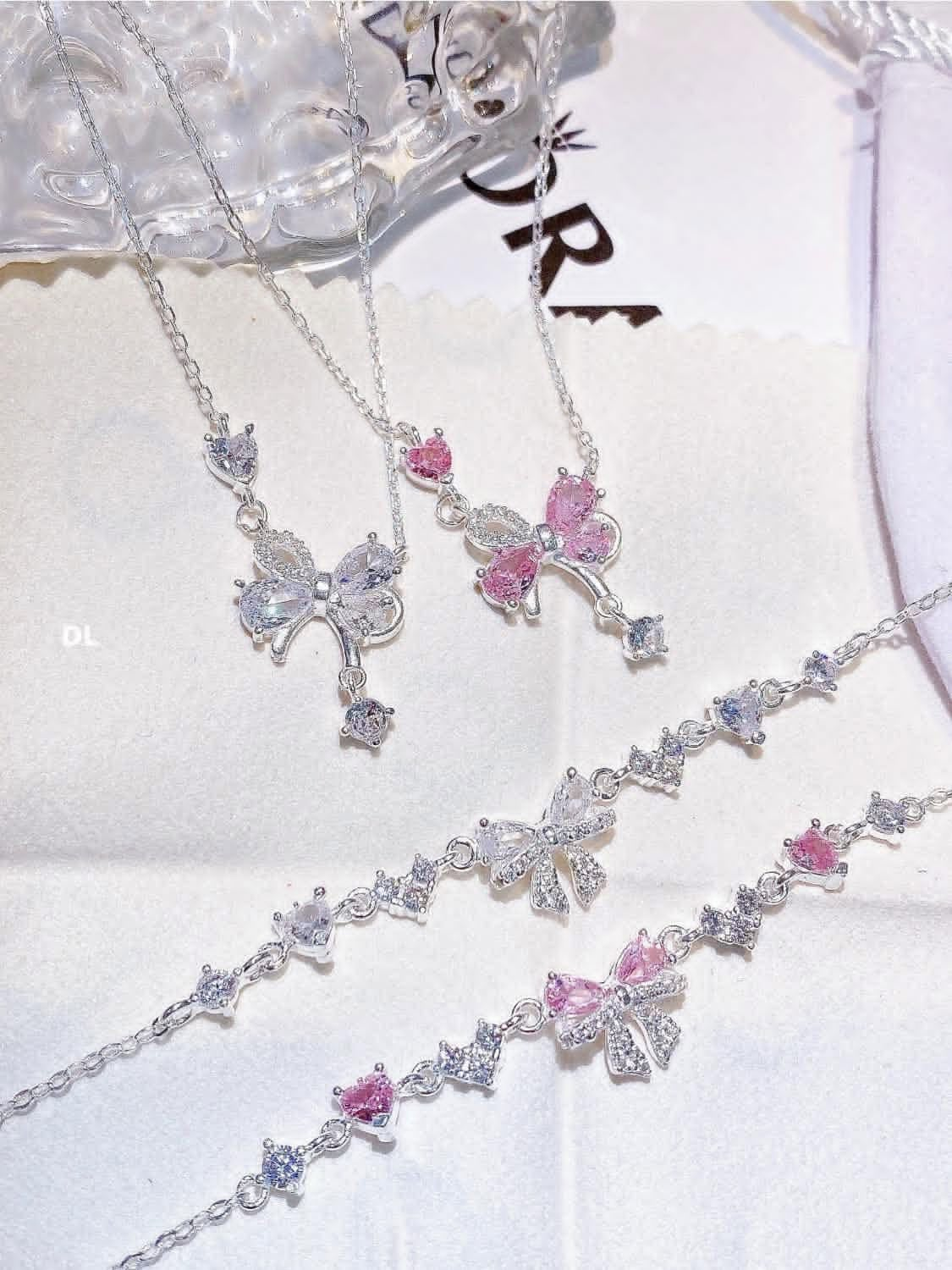 D273  - Dây chuyền nơ pha lê_thumbnail_1