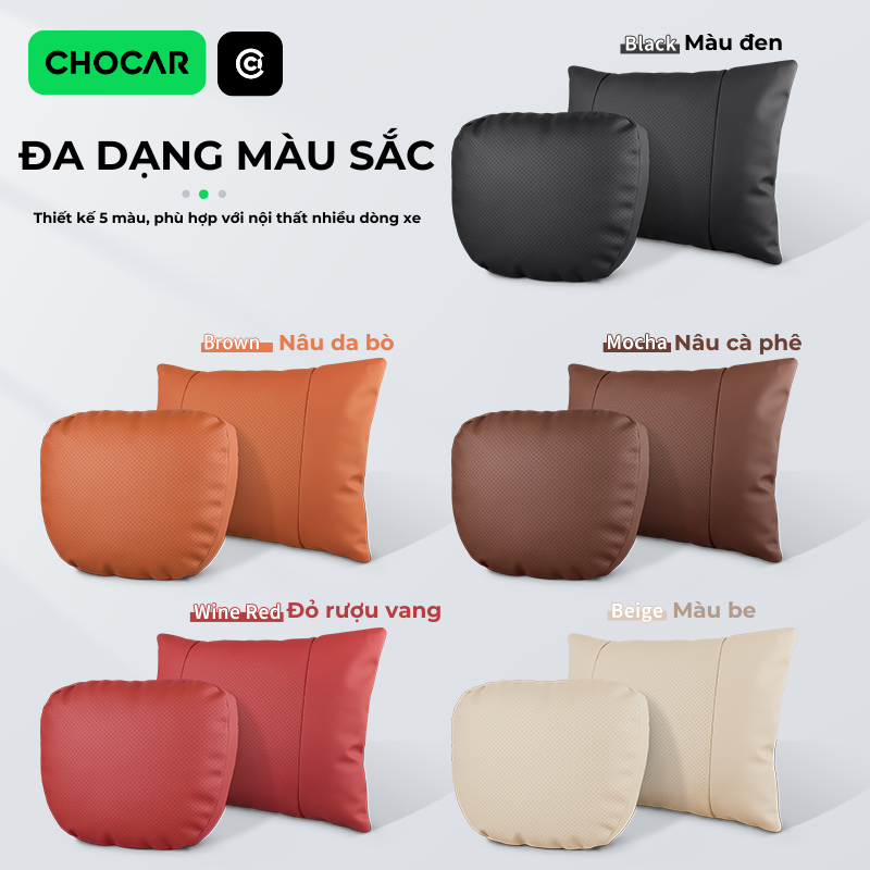 Gối Tựa Ô Tô Da Nappa CHOCAR S-Class