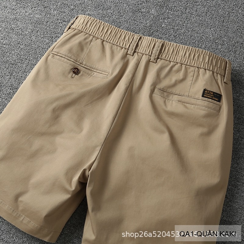 QA1 - Quần short nam ống rộng co giãn, chất cotton thoáng mát, phong cách Nhật Bản mùa hè_thumbnail_22