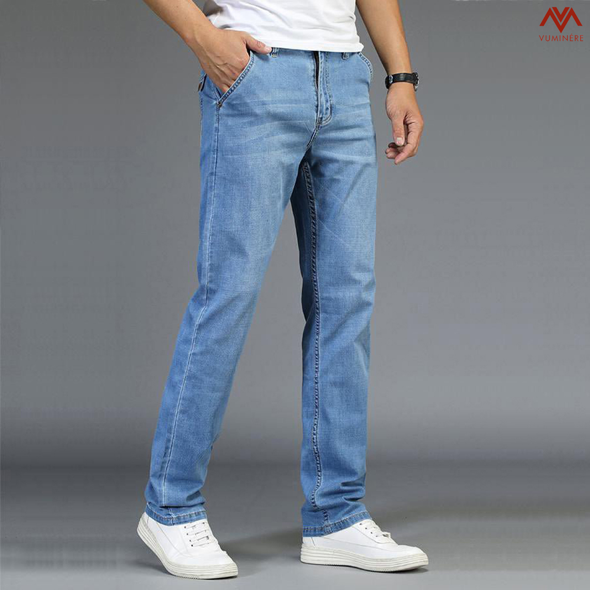 Quần Jeans nam VUMINÉRE - Slim Fit Jeans form tôn dáng, vừa vặn và gọn gàng_thumbnail_2