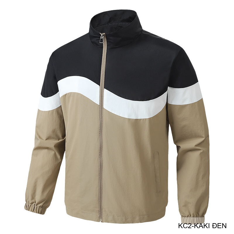 KC2 - Áo khoác nam phối màu thời trang cổ đứng phong cách thể thao xuân thu_thumbnail_22