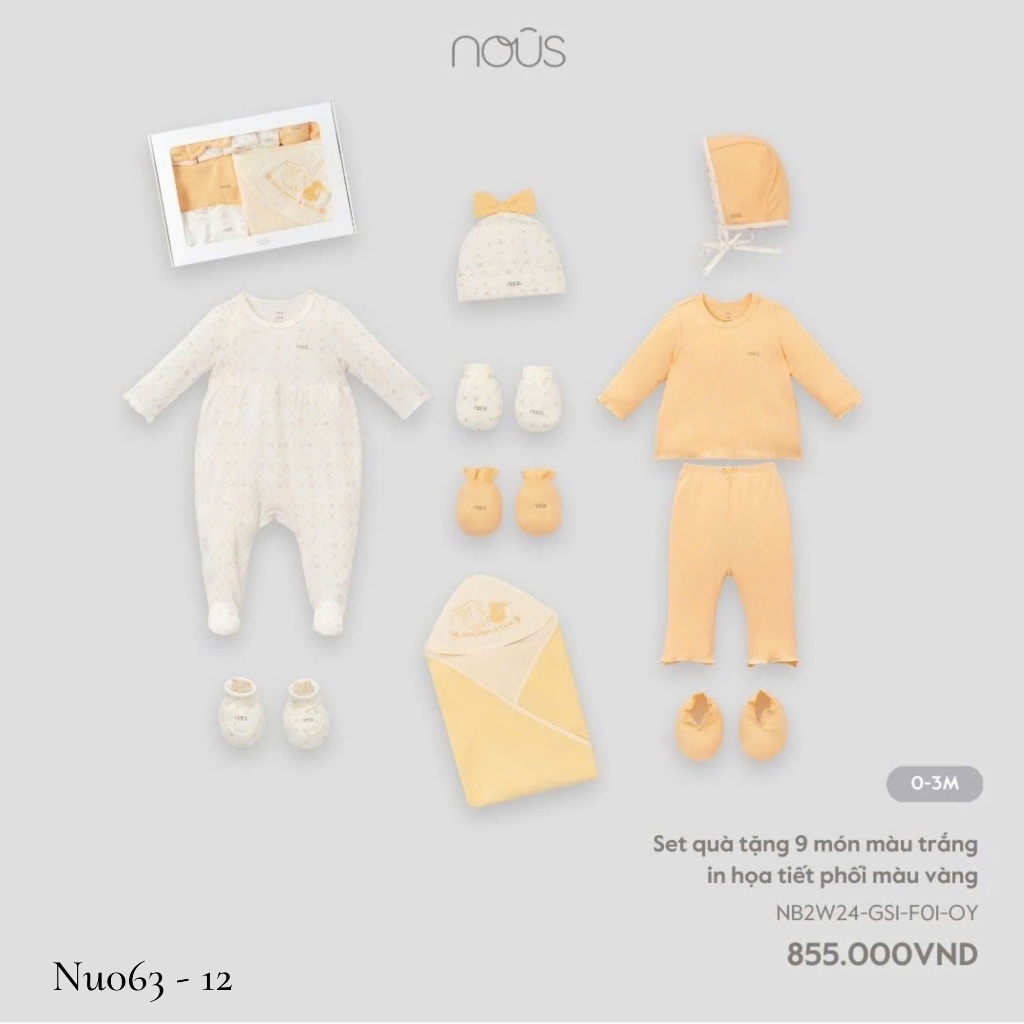 Set quà tặng 9/16/19 món Nous