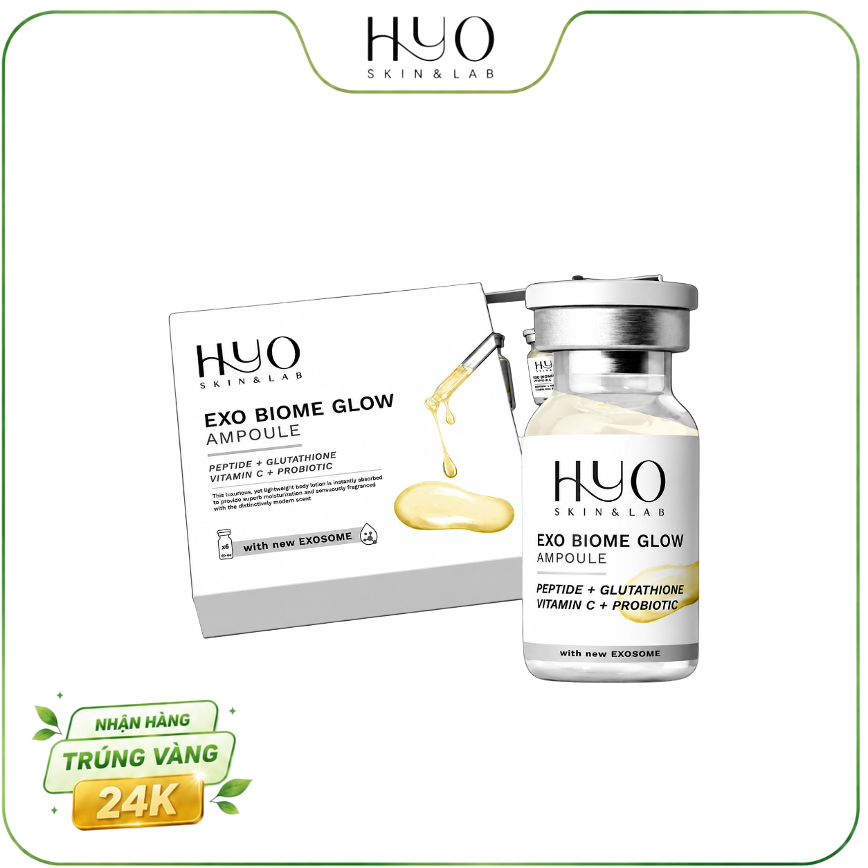 HYO EXO BIOME GLOW AMPOULE [ Hộp 6 * 10 ml ]