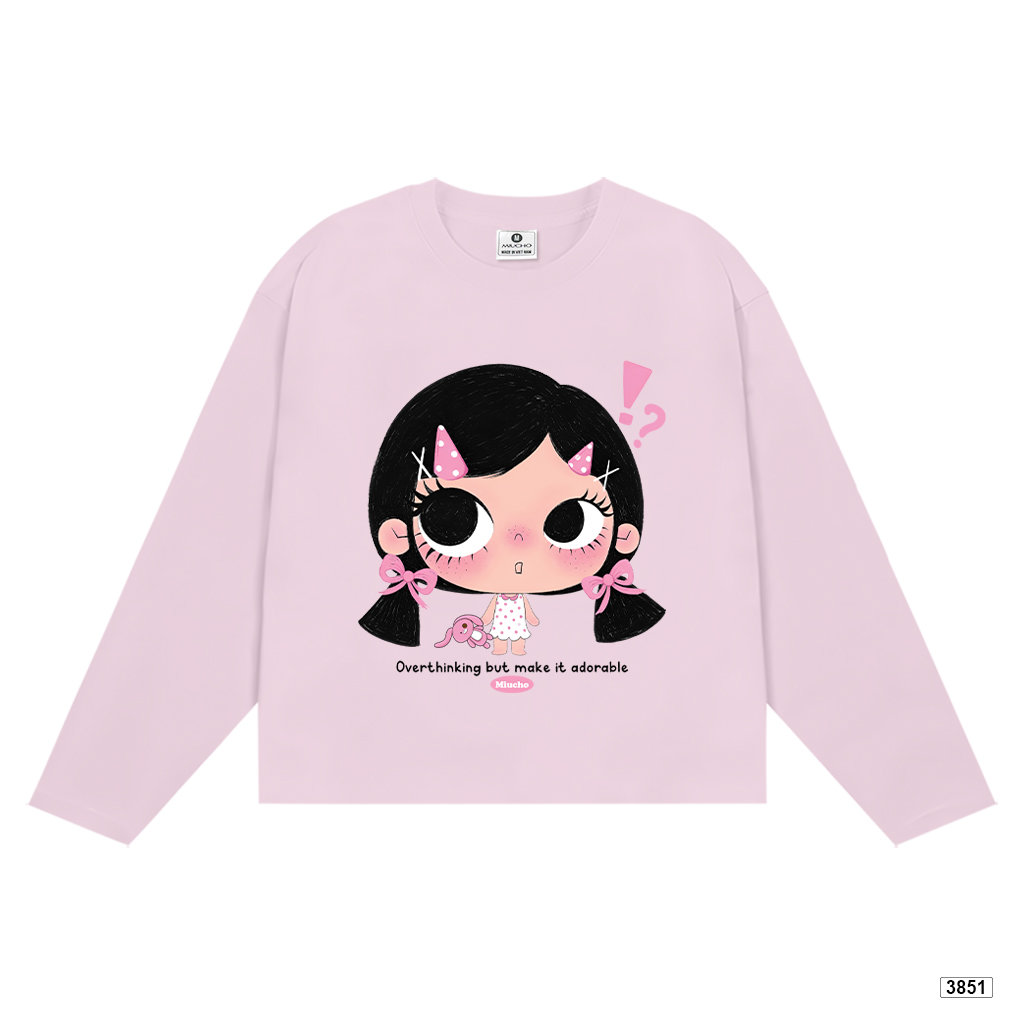 Áo thun nữ form boxy tay dài nữ áo cute phong cách soft girl Hàn Quốc Miucho 3851_thumbnail_11
