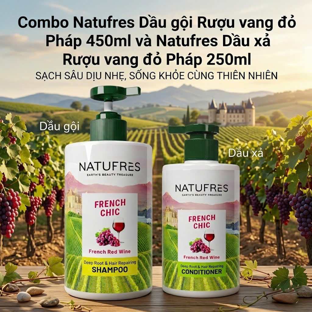 Cặp Gội Xả Natufres