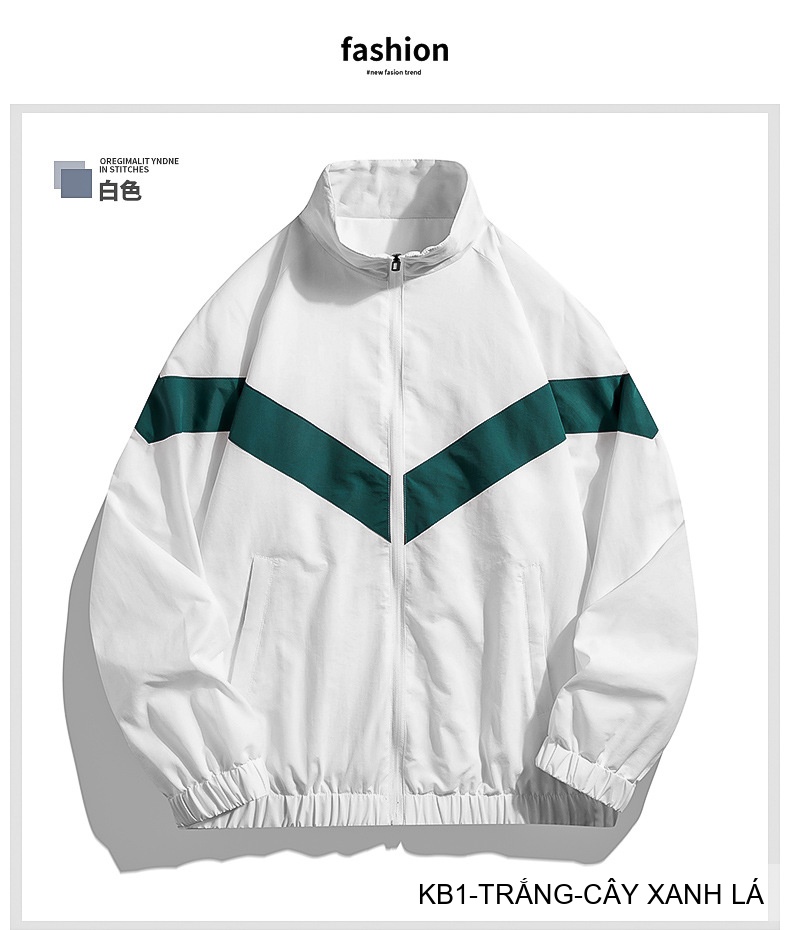 KB1 - Áo khoác nam thể thao phối màu năng động, form rộng rãi, mùa xuân thu_thumbnail_10