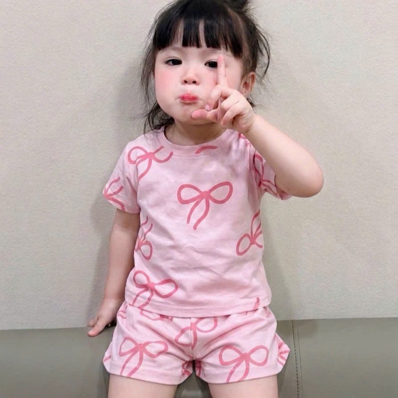 Set bộ cotton hồng hoa nơ BG_thumbnail_3