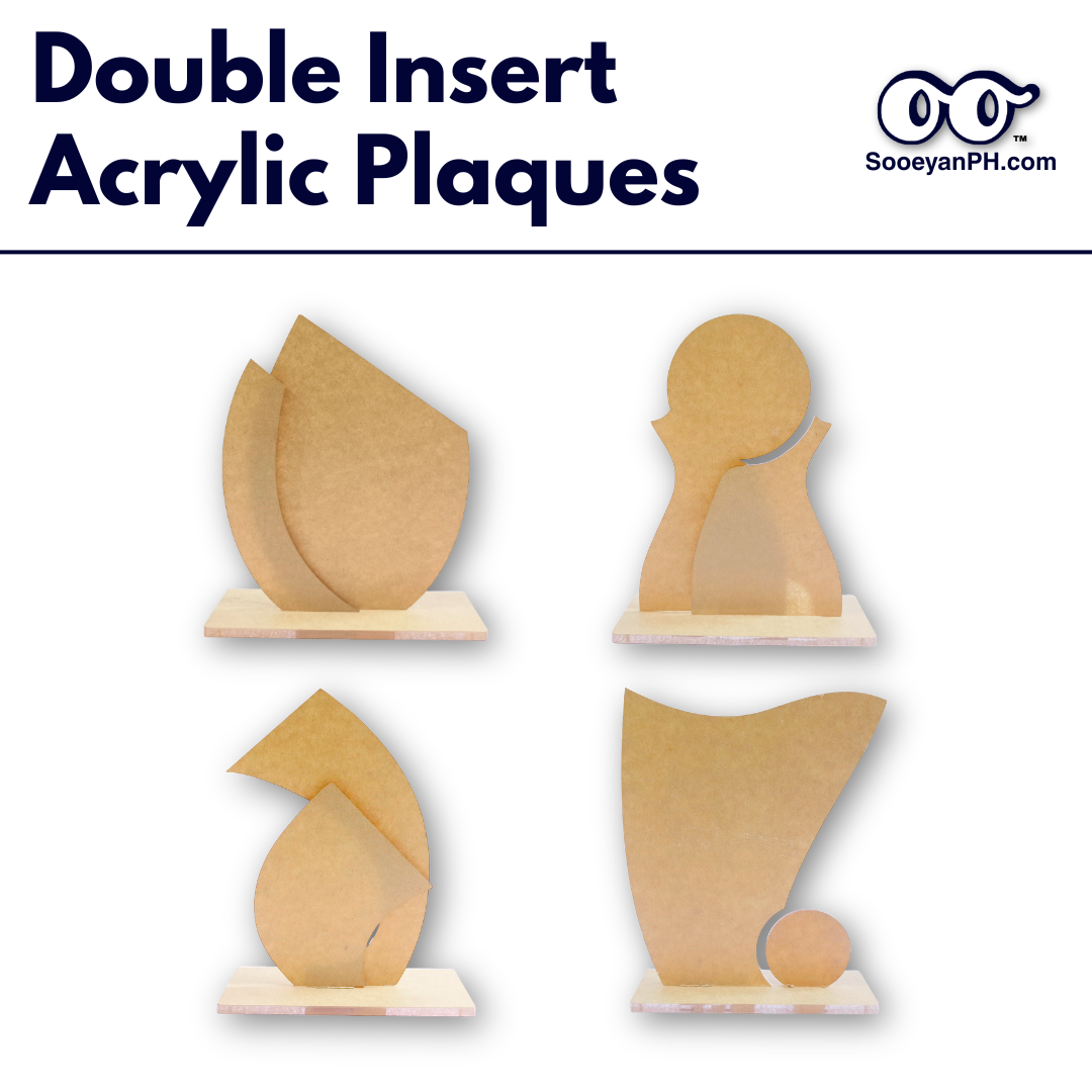 Double Insert Acrylic Plaque