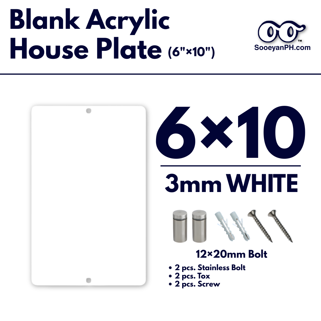 6×10 — Blank Acrylic House Plate_thumbnail_6