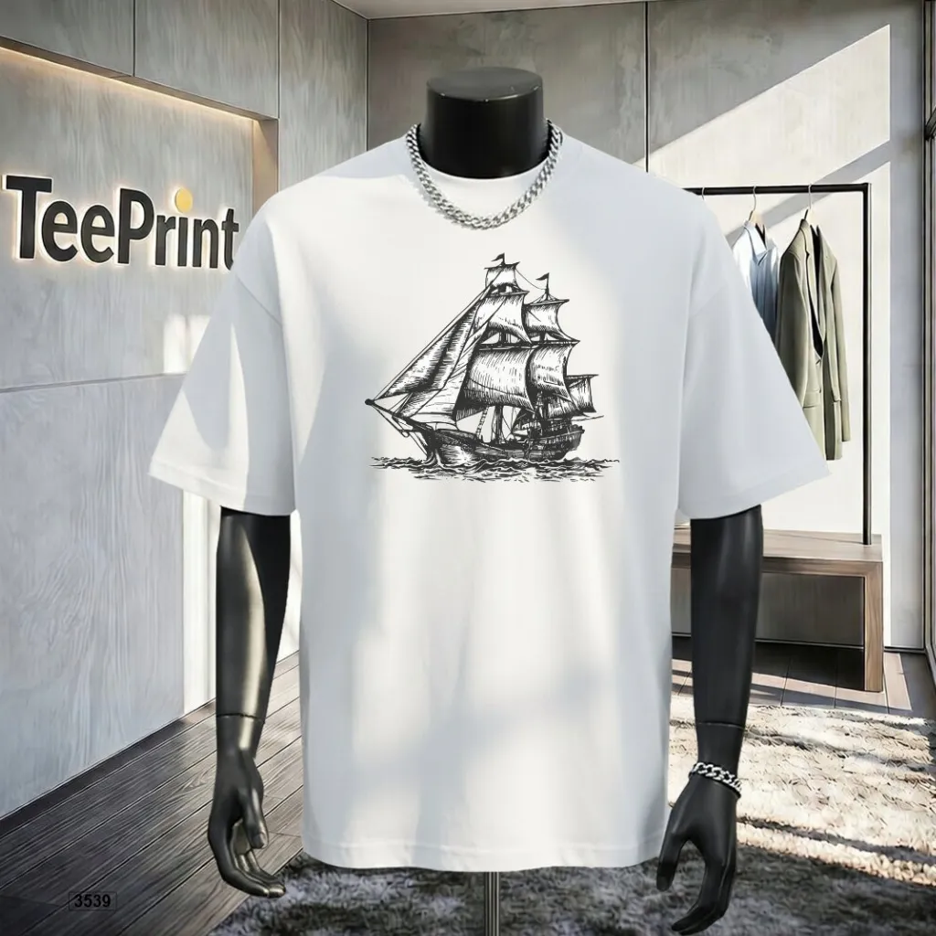 Áo thun oversize thiết kế cá tính TeePrint 3539 in artwork