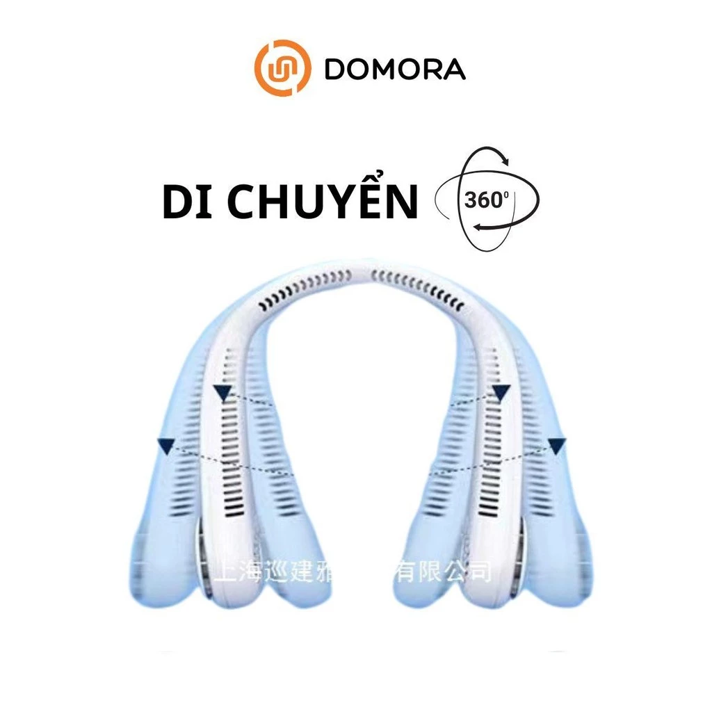 Quạt Đeo Cổ Mini Không Cánh Thổi 360 Độ Có 3 Chế Độ Gió , Dáng Thể Thao - Siêu Phẩm Hè_thumbnail_3