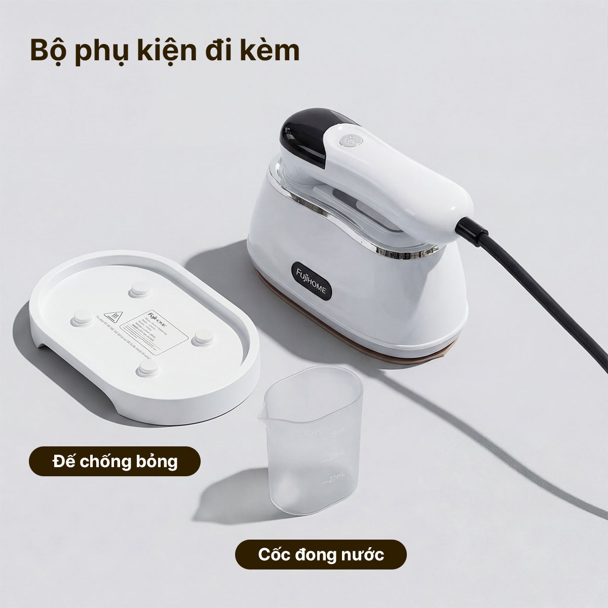 Bàn là hơi nước cầm tay gấp gọn Fujihome SI200CW ( điều chỉnh được lượng hơi nước )_thumbnail_6