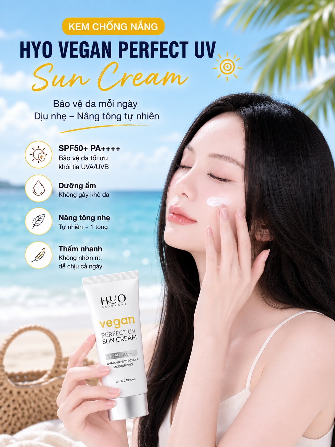 HYO VEGAN PERPECT UV SUN CREAM SPF50+ PA++++ [ Kem Chống Nắng ]_thumbnail_5