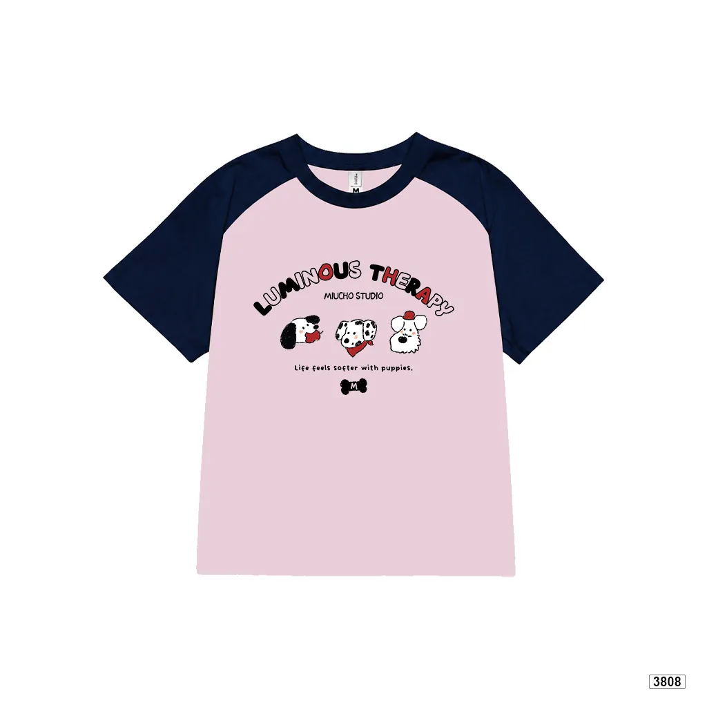 Áo thun babytee raglan hình cún cute phong cách Hàn Quốc đáng yêu Miucho 3808_thumbnail_8