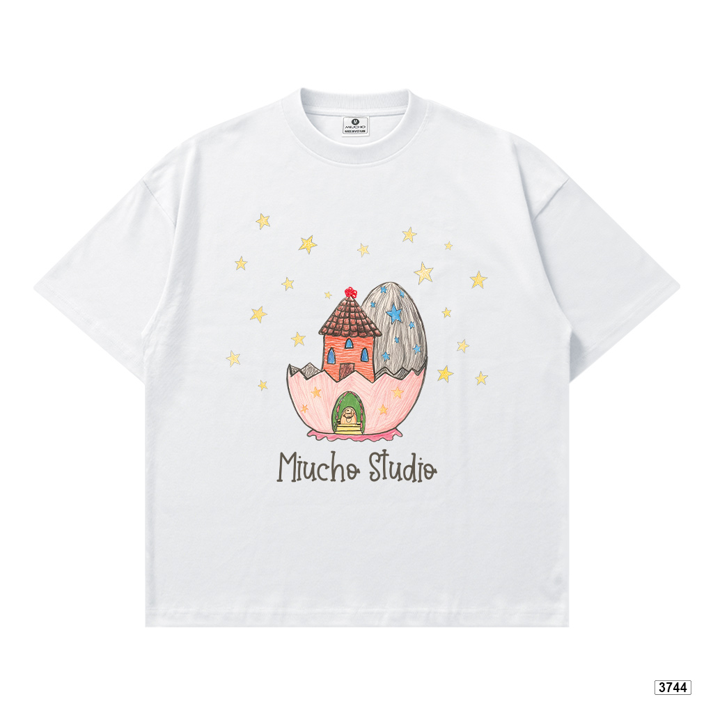 Áo thun nữ form boxy hoạt hình mùa hè Dreamee đáng yêu chất thoáng mát Miucho 3744_thumbnail_9