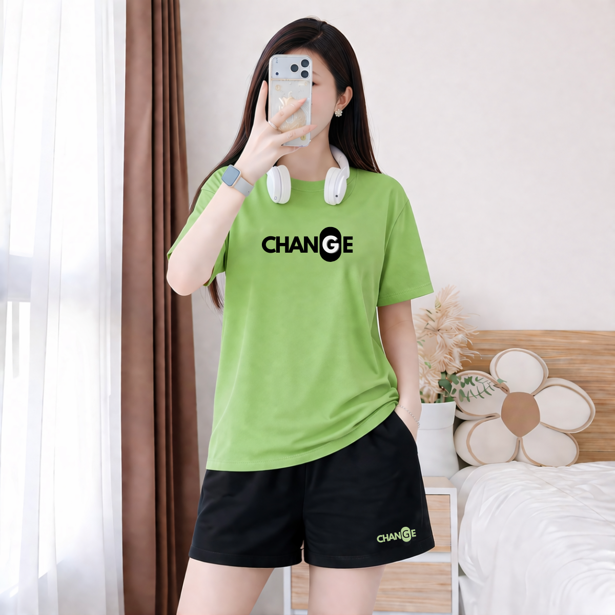 Set đồ nữ LOZA 'Change' nhiều màu sắc - Đồ bộ nữ  form rộng chất liệu thun cotton 4 chiều - BP14_thumbnail_2