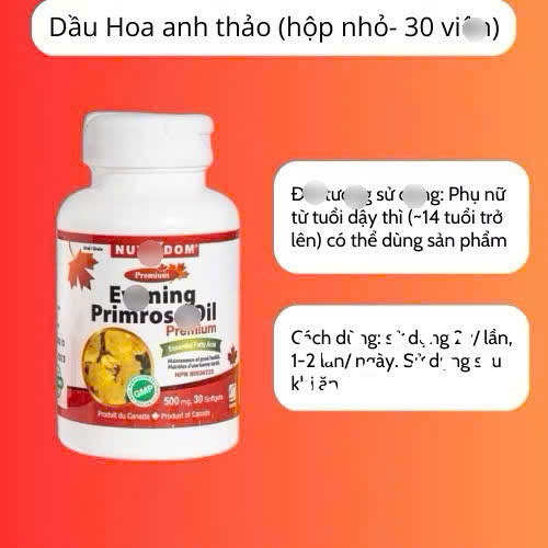 Viên Uống Dầu Hoa Anh Thảo