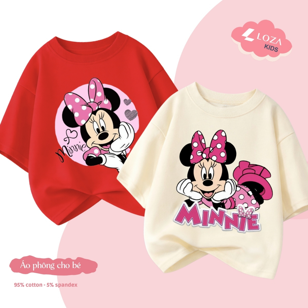 Áo phông bé gái hình MINNIE nhiều mẫu - Loza Kids CA014_thumbnail_1
