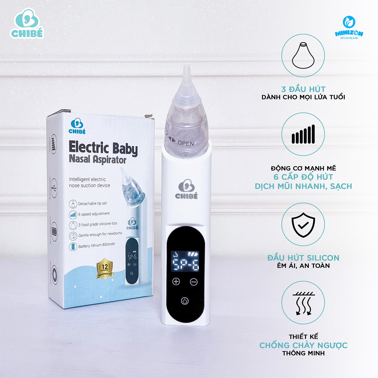 Máy hút mũi trẻ em CHIBE