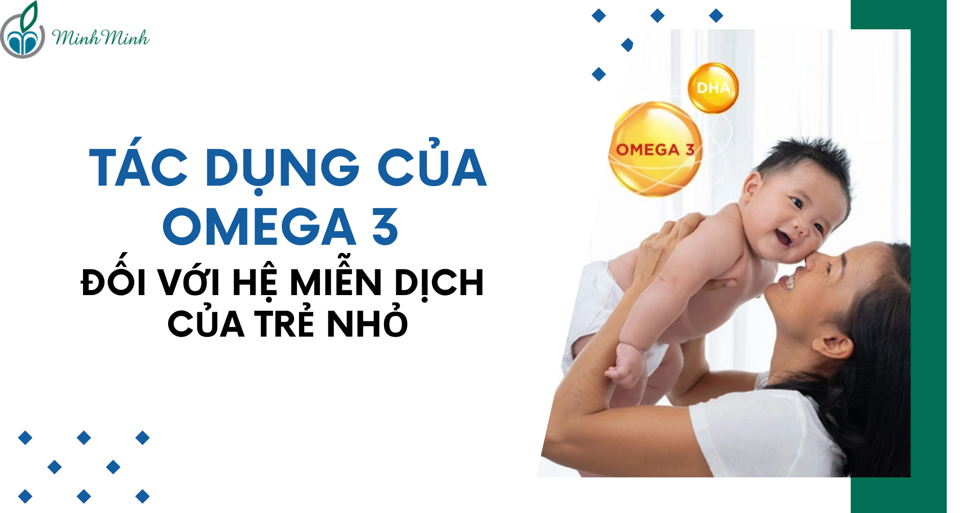 Tác dụng của omega 3 đối với hệ miễn dịch của trẻ nhỏ