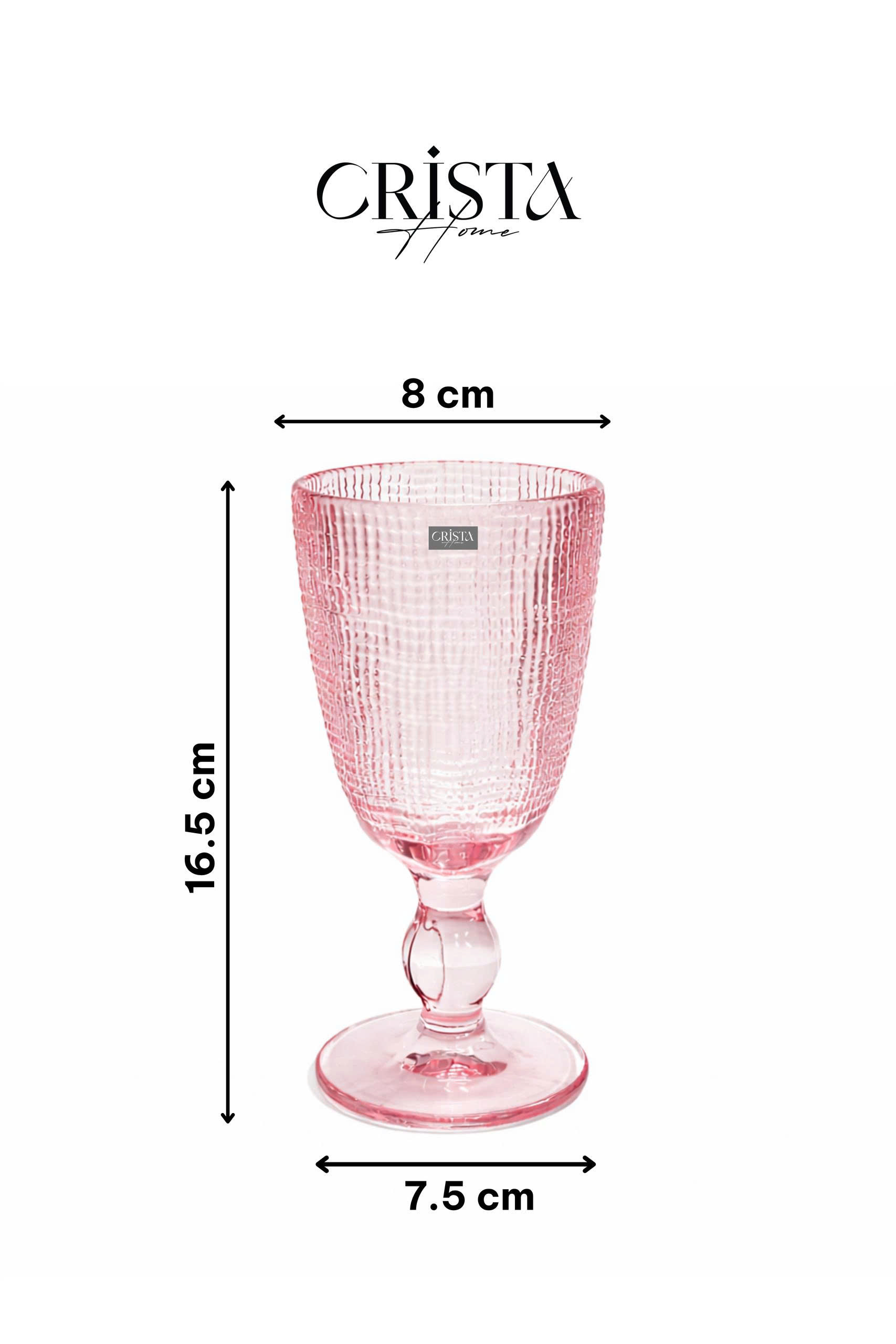1 chiếc Ly rượu 240ml vân lưới Crista home - 60200_thumbnail_16