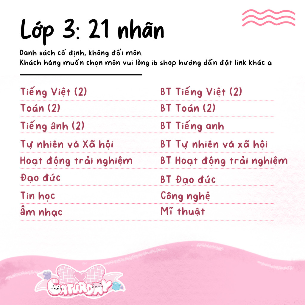 Giấy bao tập Chấm bi, Nhãn vở Simple in theo yêu cầu_thumbnail_3