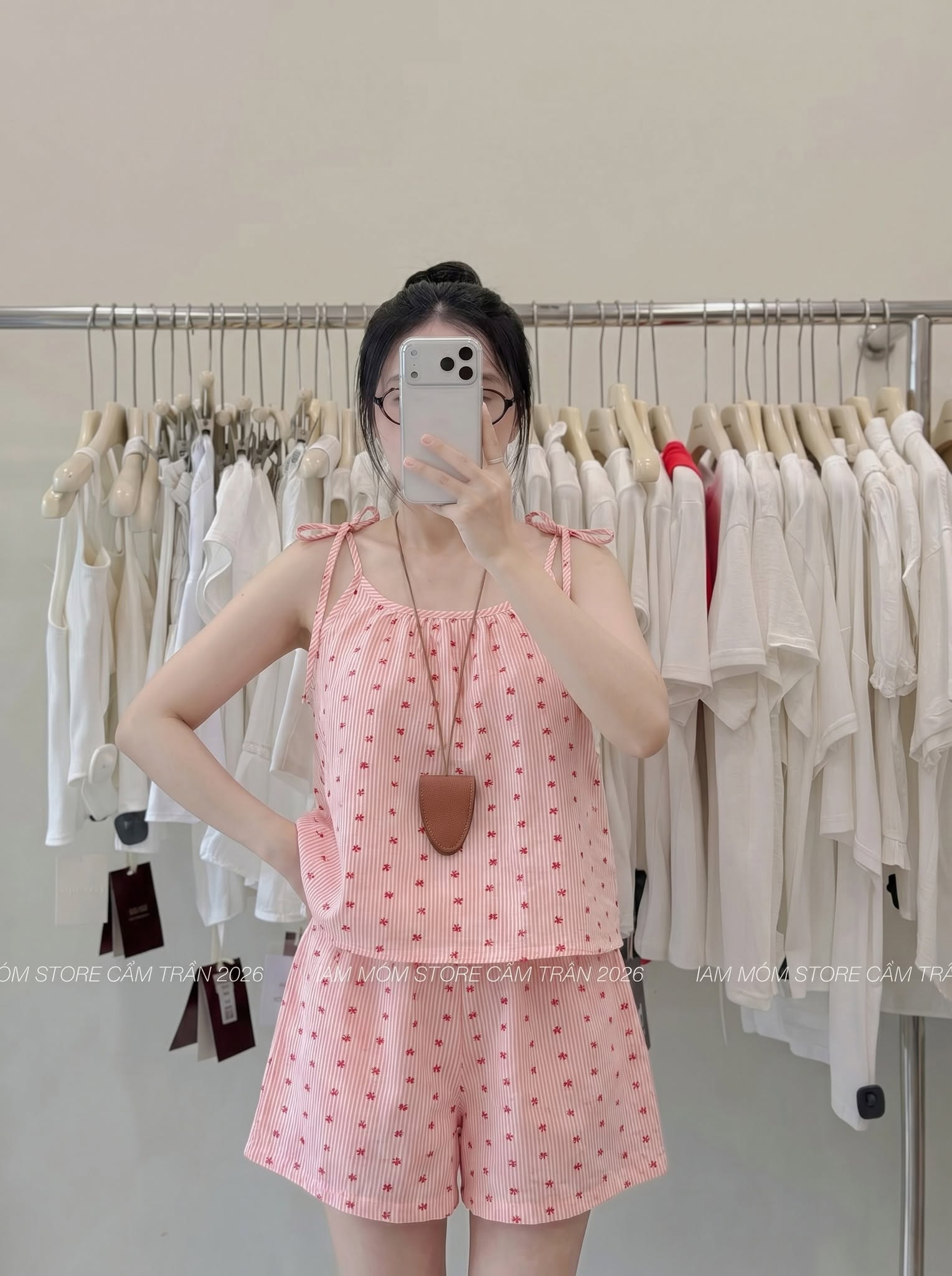Đồ Bộ Nữ Ngắn QĐ+Áo 2 dây họa tiết LUH (C) (0687)_thumbnail_3