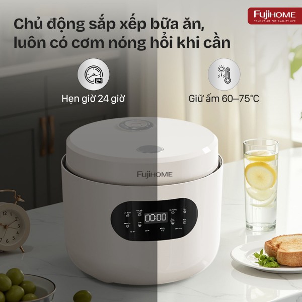 Nồi cơm điện Fujihome Inox LowSugar RC12LS_thumbnail_5