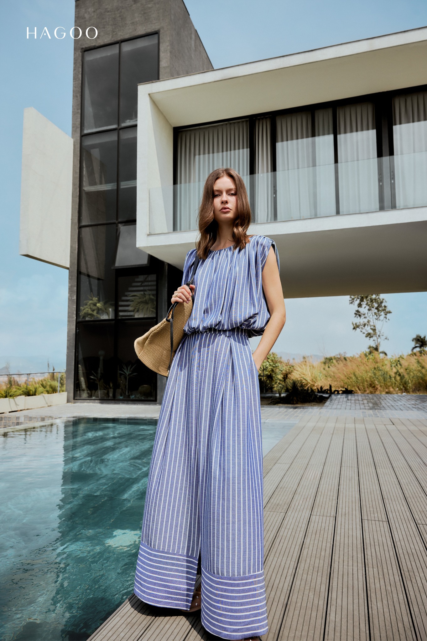 Chân váy xếp ly súp đỉa bản to HAGOO