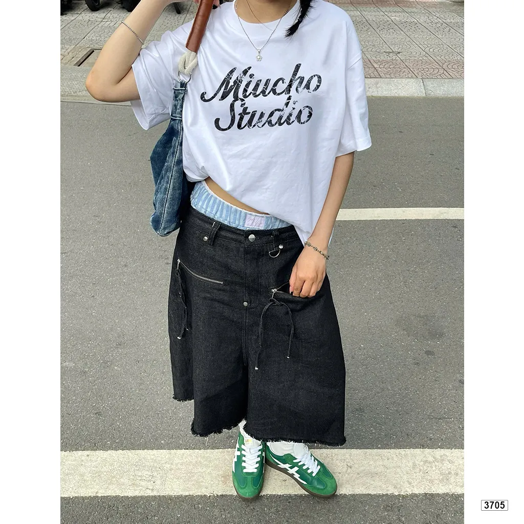 Áo thun boxy nam nữ Miucho Studio 3705 dày dặn đứng form_thumbnail_2