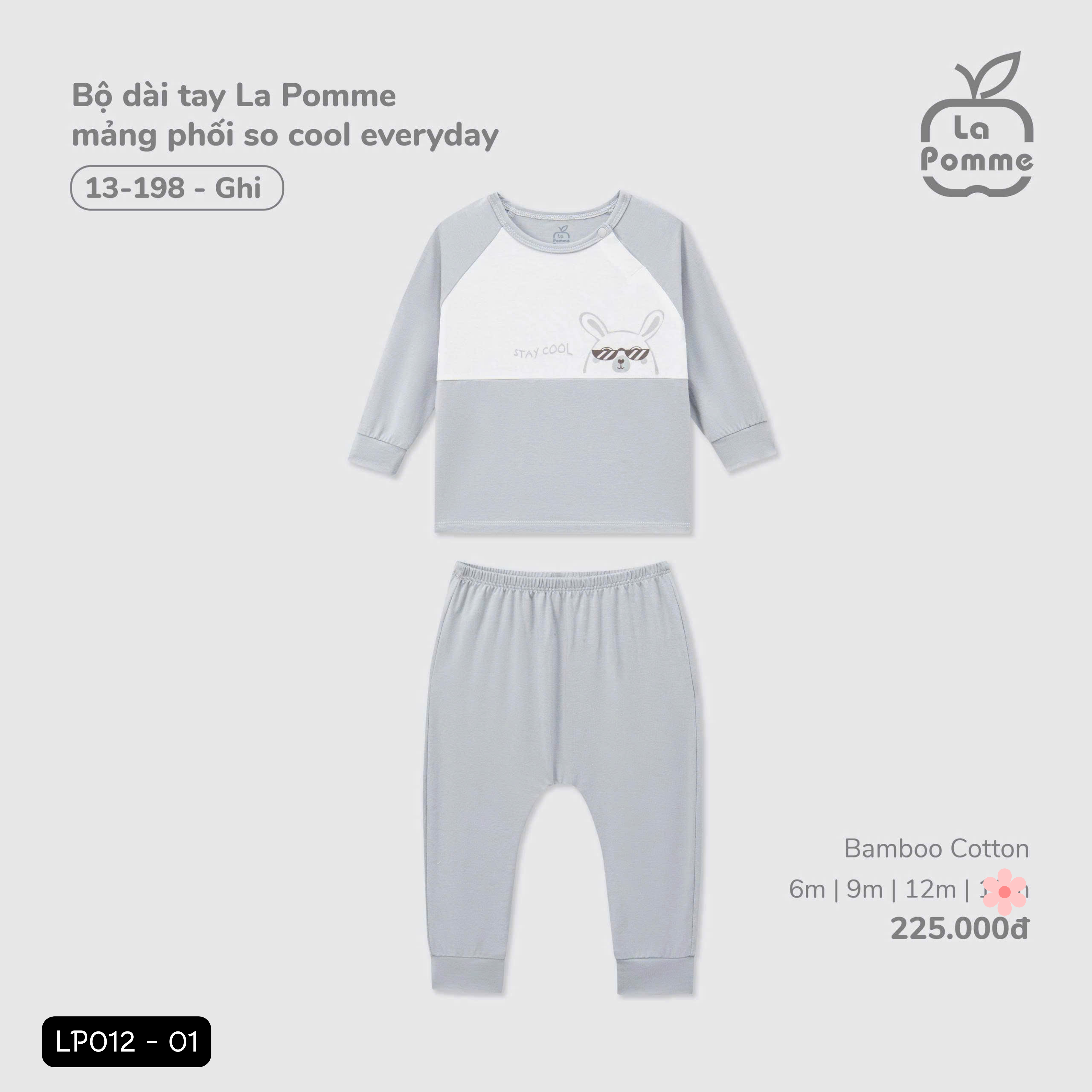 Bộ dài tay La pomme (size lớn )