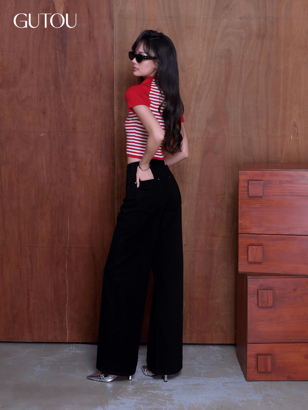 [ GUTOU ] Quần Jean Suông Flaree Trendy_thumbnail_6