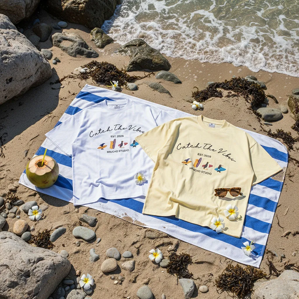 Áo thun unisex form boxy Catch the vibes Miucho 3633_thumbnail_6