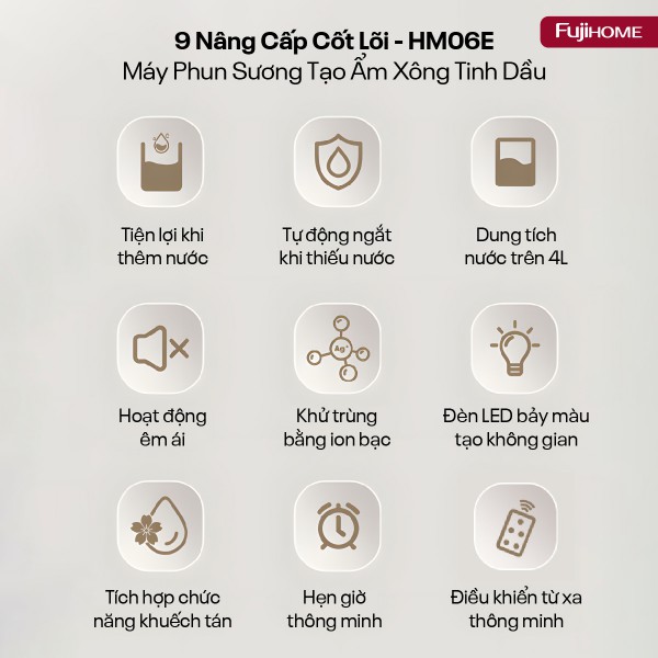 Máy Phun Sương Tạo Ẩm Xông Tinh Dầu Fujihome HM06E_thumbnail_3