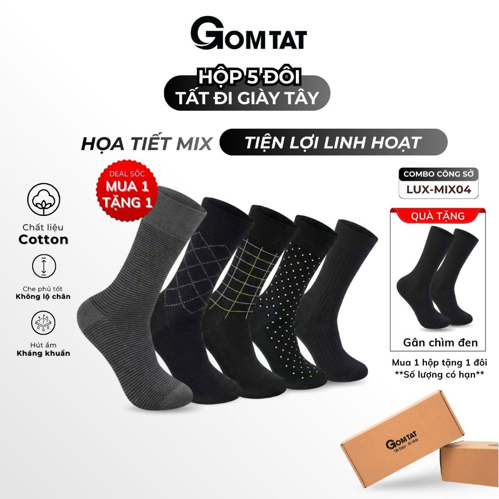 Combo tất giày tây họa tiết_thumbnail_1