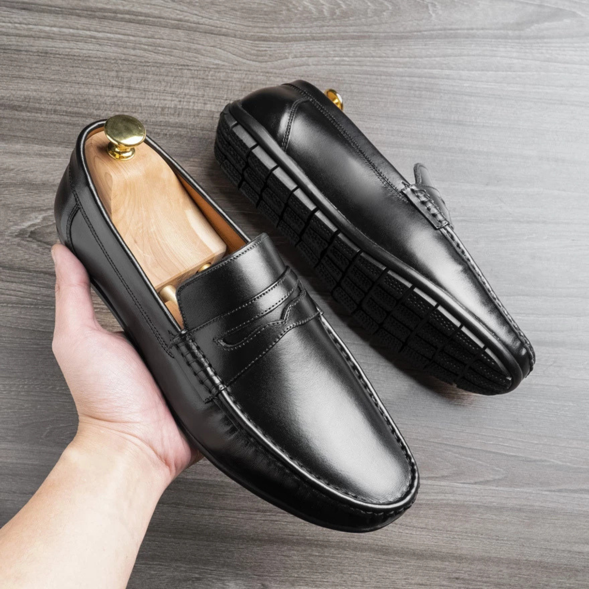 Giày lười da CS049